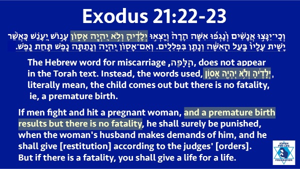 Exodus 21:22-23