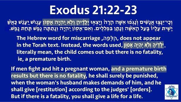 Exodus 21:22-23