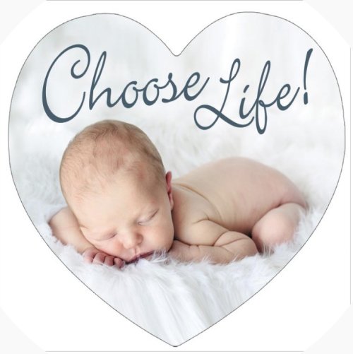 Choose Life Heart Magnet