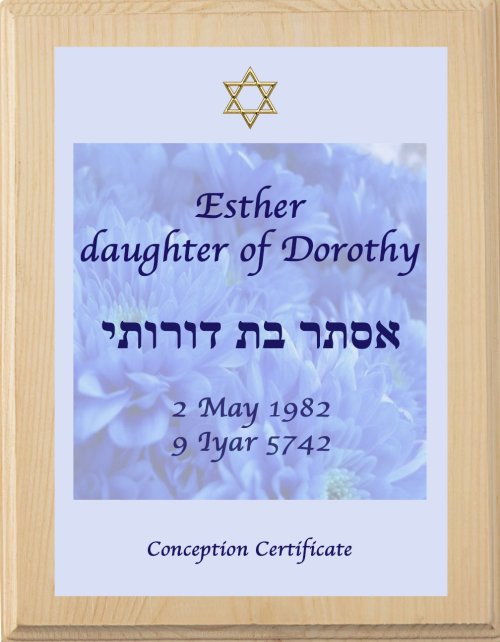 Conception Certificate