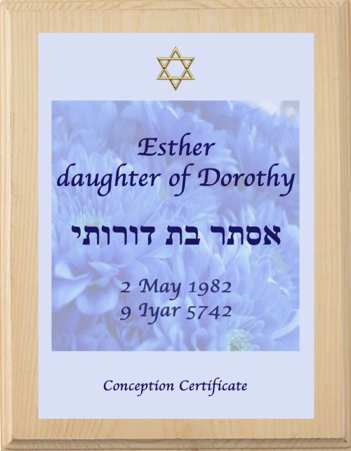 Conception Certificate