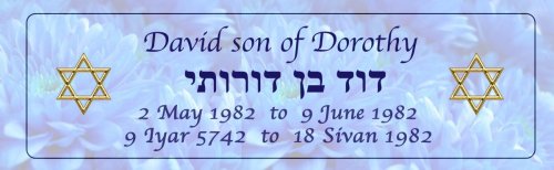 Yahrzeit or Conception Candle